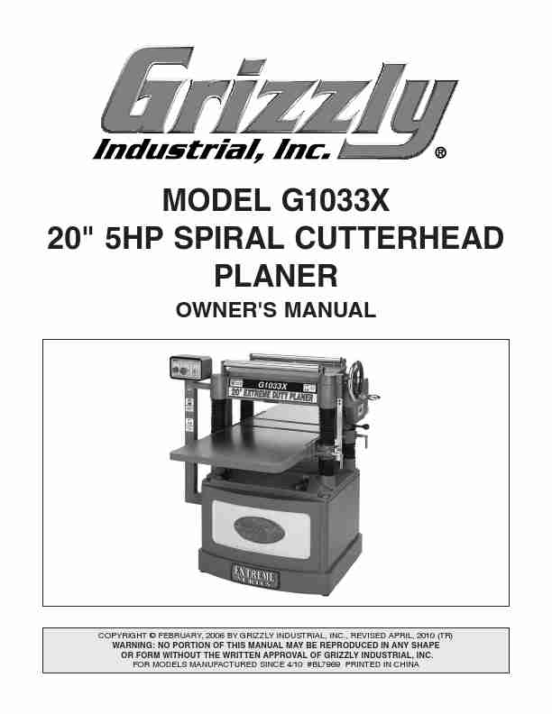 Grizzly Planer G1033X-page_pdf